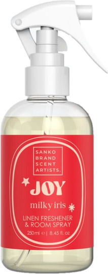 Sanko Joy Milky Iris Αρωματικό Υφασμάτων & Χώρου 250ml