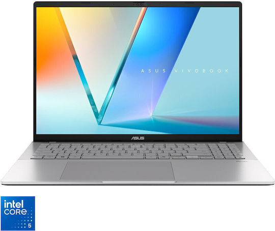 Asus Vivobook S16 S3607VA-RP109 16" FHD+ 144Hz (Nucleu 5-210H/16GB/1TB SSD/No OS) Argintiu rece (Tastatură US)