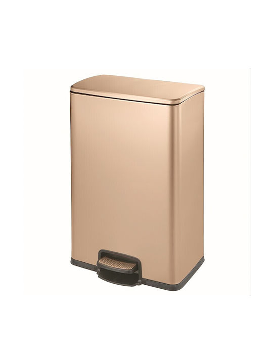 SMASH DESIGN LUXURY BINS Coș De Gunoi Din Oțel Inoxidabil Cu Pedală Auriu 40lt