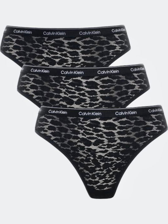 Calvin Klein Damen Brasilien 3Pack mit Spitze B...
