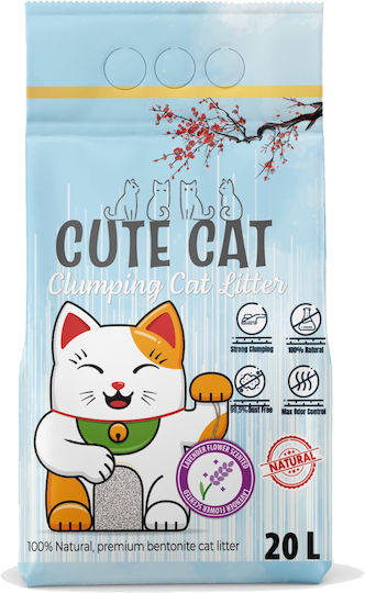 Cute Cat Katzenstreu mit Duft Lavendel 20Es