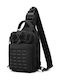 Herren Schulter / Crossbody Tasche Schwarz