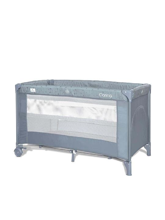 Lorelli Babybett 2 Ebenen Mit Matratze Blau 67x...