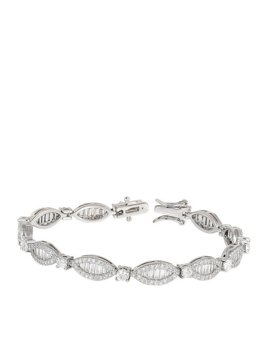 Silvenza Women's Bracelet Handcuffs Made of Silver