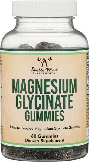 Double Wood Magnesium Glycinate 60мг 60 желирани бонбони
