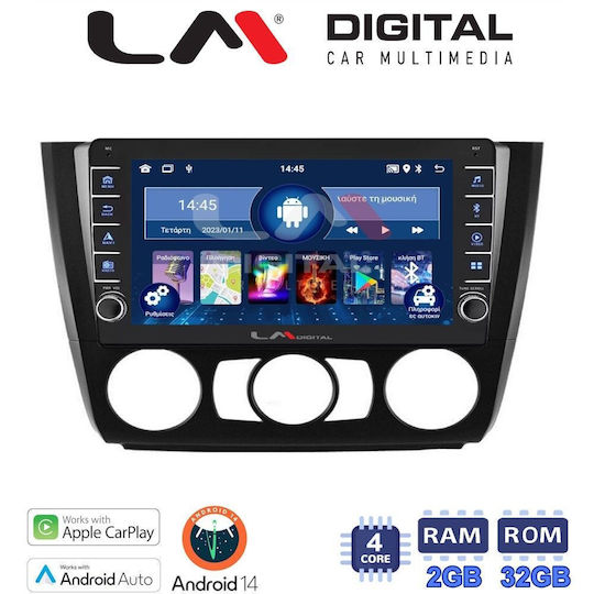 LM Digital Ηχοσύστημα Αυτοκινήτου για BMW E81 / E82 / E87 2004>2011 (Bluetooth/USB/WiFi/GPS/Apple-Carplay/Android-Auto)