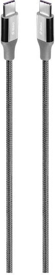TTEC Alumicable Regular USB 2.0 Cablu USB-C bărbătesc - USB-C 65W Gri 2m