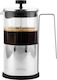 Vialli Design Diamante Silver French Press Tea Coffee 1 L