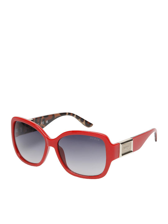 Guess Women's Sunglasses with Red Plastic Frame and Gray Gradient Lens GO00043 66B