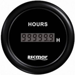 Ψηφιακό Ωρόμετρο Ø Διαμέτρου 51mm Μαύρο