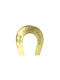 Suspendata Amulet Potcoavă Auriu din Plexiglas 5.4x6cm 2buc