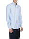 Long-sleeved Shirt White, Light Blue