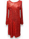 Maxi Βραδινό Φόρεμα Red