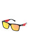 Guess Unisex Sunglasses with Black Plastic Frame and Orange Mirror Lens GO00067 01C