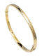 Lunaorocreations Women's Hammered Handcuff Bracelet Yellow Gold 14K Small