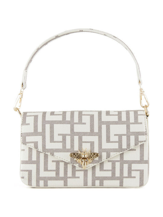Silia D Women's Beige Flap Bag