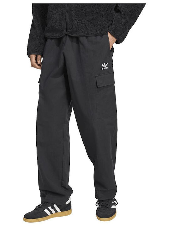 Trefoil Essentials Cargo-Hose Jogginghose Black/white