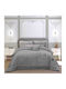 Greenwich Polo Club Duvet Cover with Hollowfiber Filling Queen 240x250cm 3964 Grey 850 GSMGsm 12 togs Togs