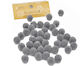 Pom Pom 15mm 10 Stück Einfarbig Grau