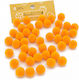 Pom Pom 15mm 10 Stück Einfarbig Senfgelb