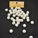 Pom Pom 15mm 10 Stück Ecru
