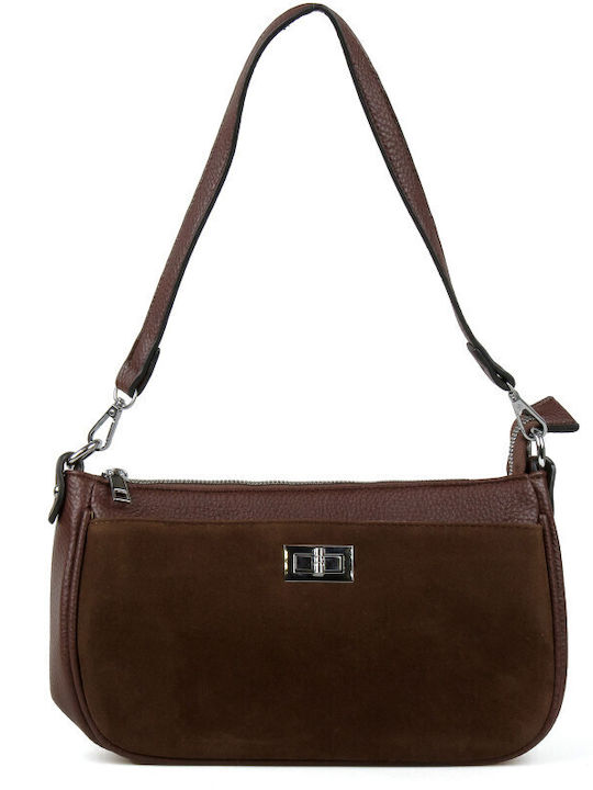 Women's Shoulder and Crossbody Bag Suede Brown