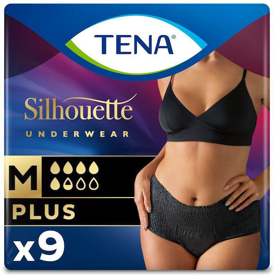Tena Scutece pentru incontinență Mediu în Culoarea Negru 9buc