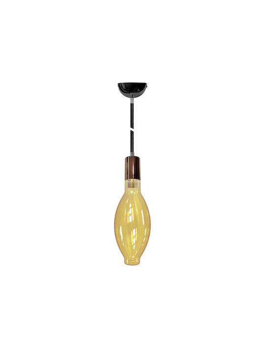Adeleq Torpedo Torpedo Pendant Light Black with...