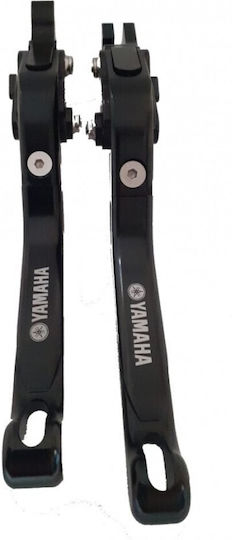 Yamaha Set Brems-/Kupplungshebel für Motorräder Flexibel Einstellbar Schwarz 25001460