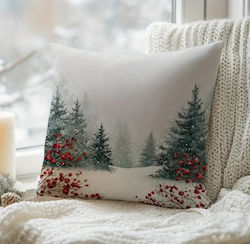 By Queen Limited Festive Edition Μαξιλαροθήκη Χριστουγεννιάτικο Τοπίο 45x45εκ
