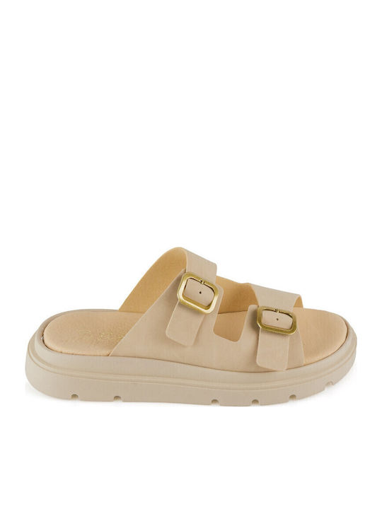 Silia D Leather Women's Flat Sandals Flatforms ...