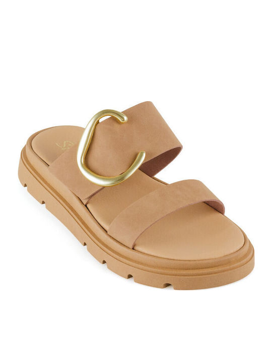 Silia D Leather Women's Flat Sandals Flatforms ...