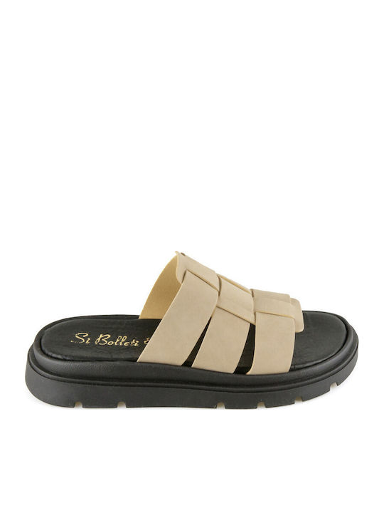 Silia D Δερμάτινα Γυναικεία Σανδάλια Flatforms ...