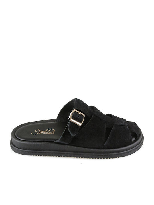 Silia D Leather Women's Flat Sandals Flatforms ...