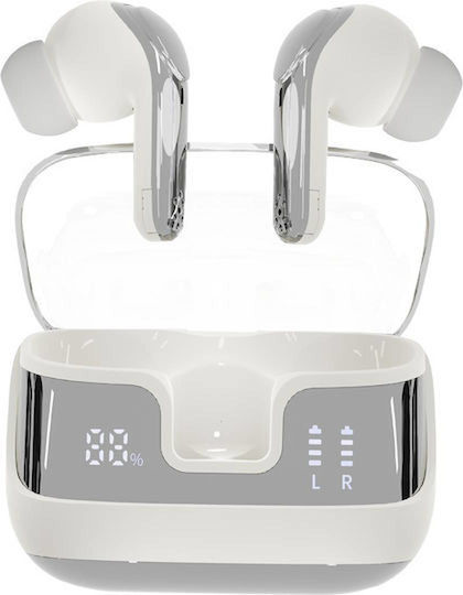 Andowl Ai3 In-ear Bluetooth Handsfree Ακουστικά με Θήκη Φόρτισης Λευκά
