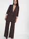 Damen Brown Set mit Hose