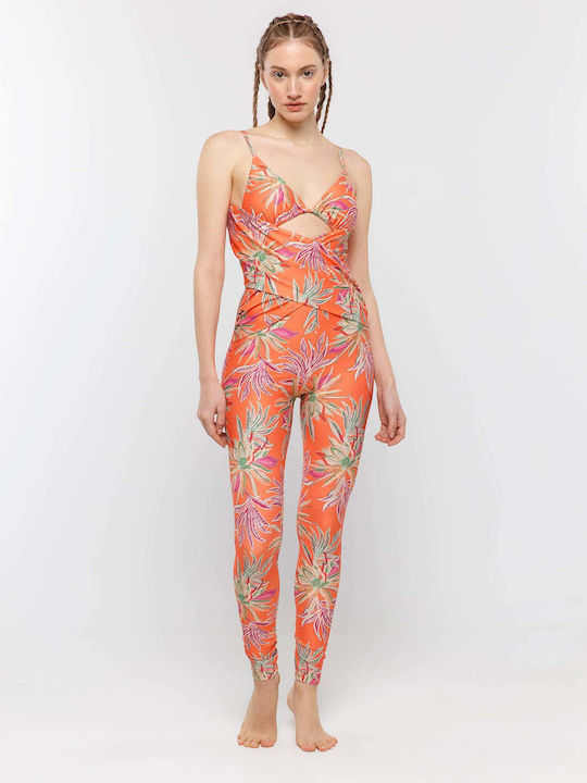 Women's One-piece Suit Coral, Multicolor