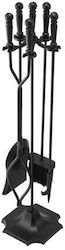 Vevor Fireplace Tool Set with Stand Holder Black