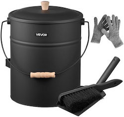 Vevor Fireplace Tool Set with Bucket Black