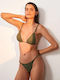 Bikini Set Top & Slip Bottom Green