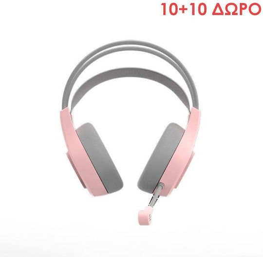 Xtrike Me GH-515P 10 + 10 On Ear Gaming Headset with Connection 3.5mm / USB Pink