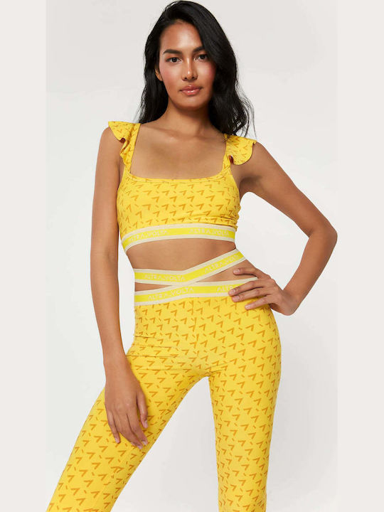 Women's Sports Bra without Padding Yellow