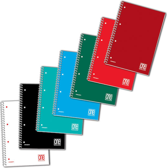 Blasetti Spiral Notebook Maths (Square Box) A4 60 Sheets 1pcs (Μiscellaneous colours)