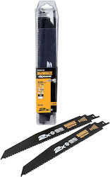 Dewalt Dt2491-qz Ламели За Саблен Трион 2x Bim 228x4.2mm За Много Дебело Дърво 25 Броя Dewalt Dt2491-qz Ламели За Саблен Трион 2x Bim 228x4.2mm За Много Дебело Дърво 25 Броя