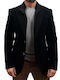 Men's Winter Suit Jacket Slim Fit Black
