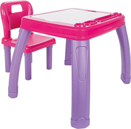 Kids Table and Chairs Set Pink Pilsan