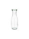 Weck Bottle Water Glass with Screw Cap Green 1062ml