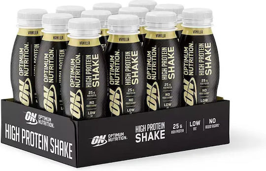 Optimum Nutrition High Protein Shake cu Aromă Vanilie 12x330ml