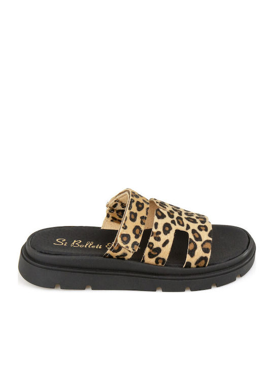 Δερμάτινα Γυναικεία Σανδάλια Flatforms