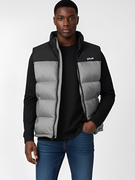 Schott N.y.c Sleeveless Jacket Puffer Silver
